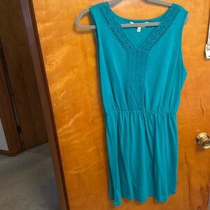 Teal Tank Top Dress